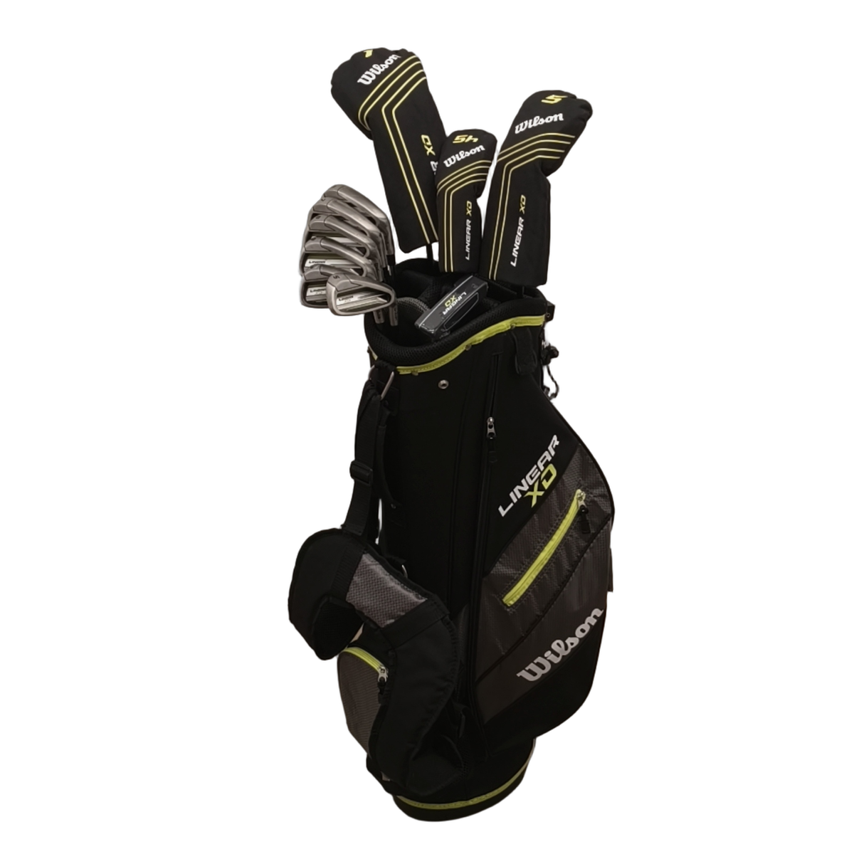 Wilson Linear XD Set Completo Con sacca media / 6-PW+SW / Flex Regular / Acciaio [model:birefnet-general] [bg:handrolled]