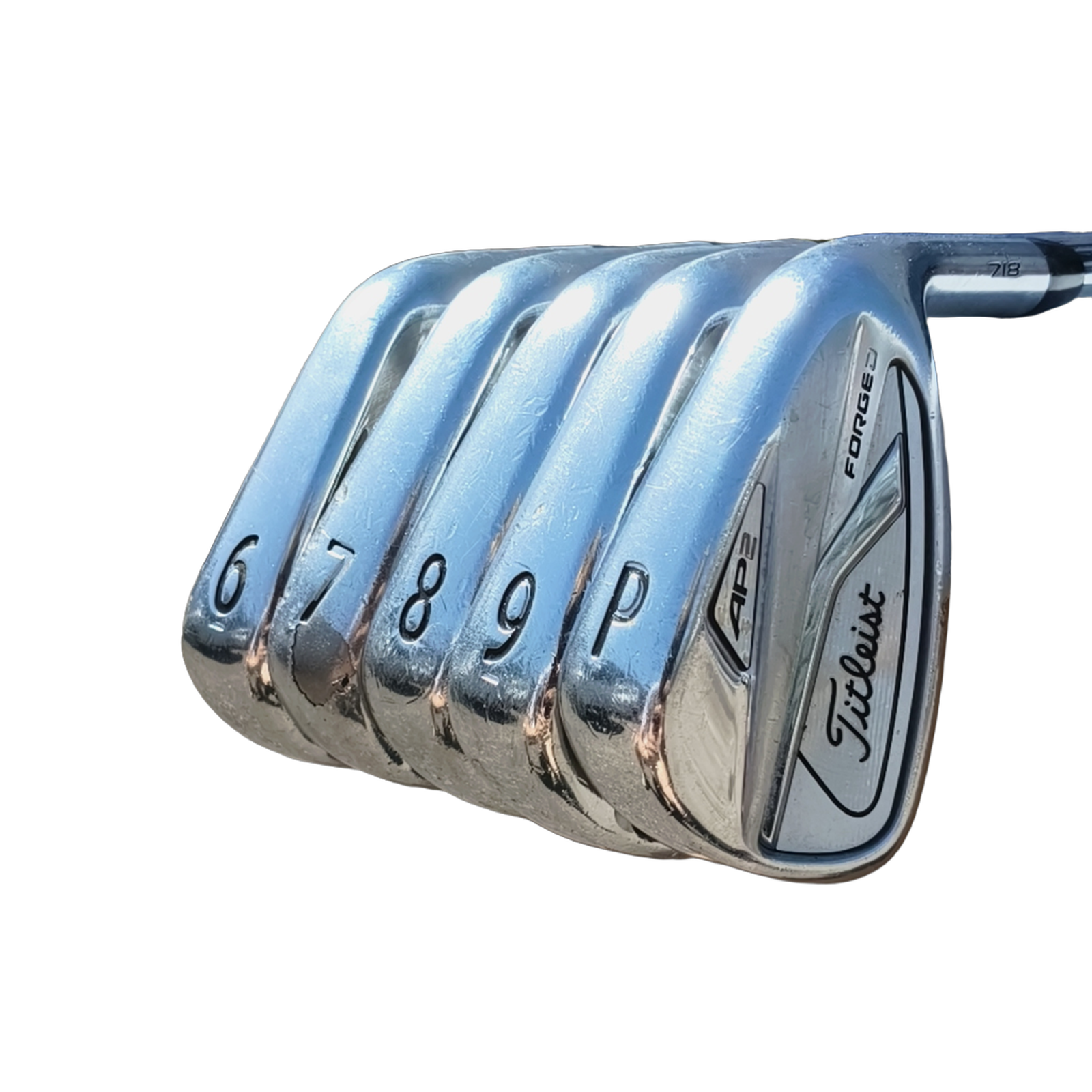 Titleist AP2 718 Forged Jernsæt / 6-PW / Flex Stiff / Stål [model:birefnet-general] [bg:handrolled]