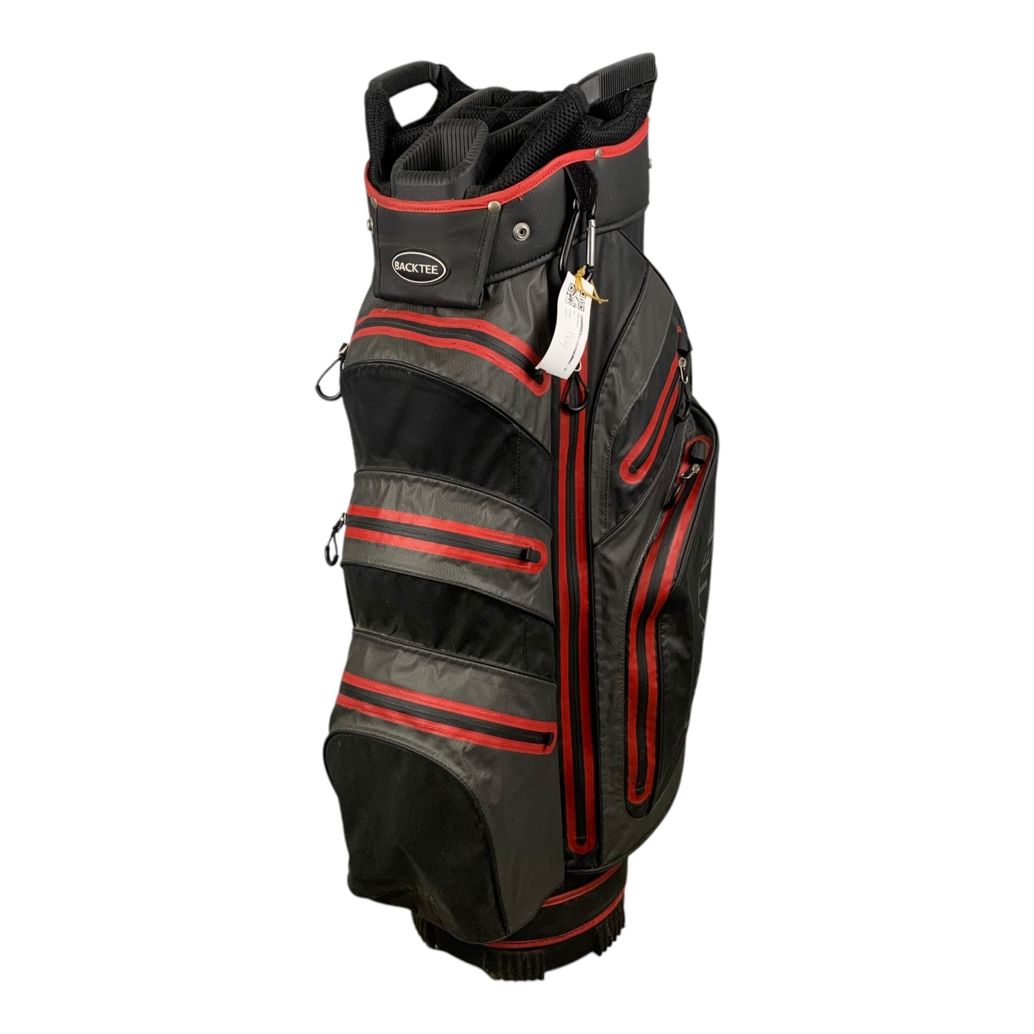 BackTee CartBag / Black/Red / 14 Compartments