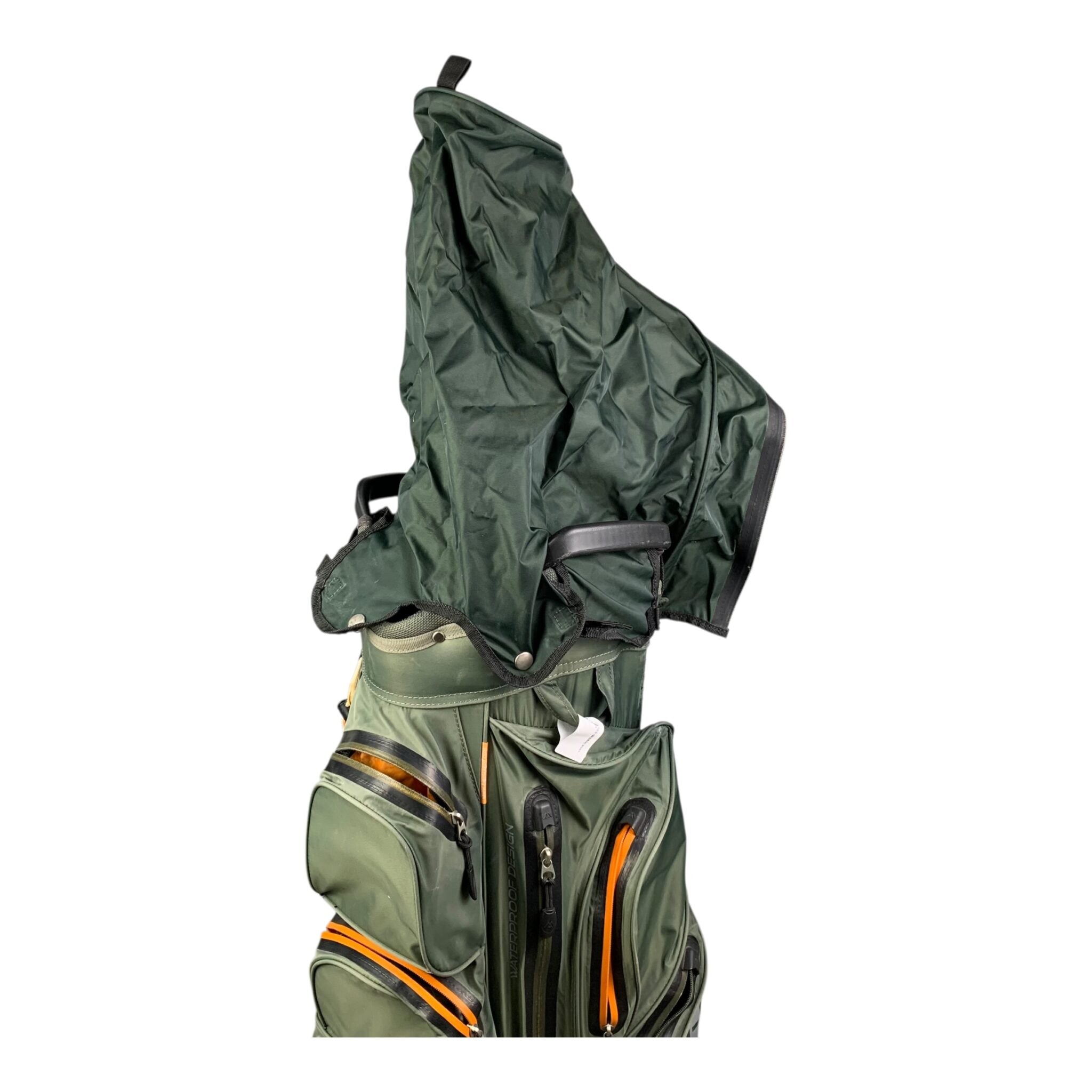 BigMax Aqua+ Cartbag / Green/Orange / 14 Compartments