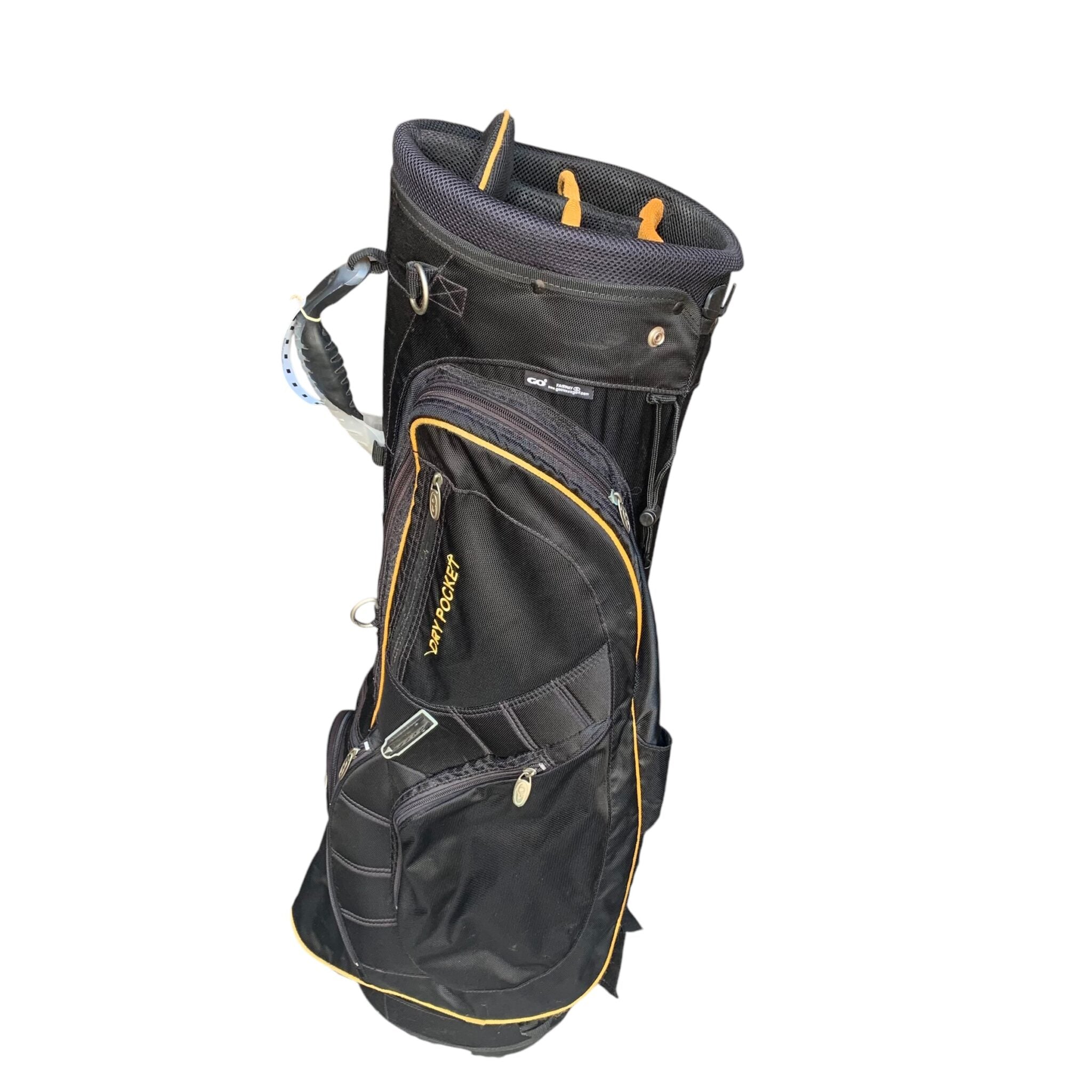 Golf Copenhagen Fairway Cartbag / Black/Orange / 7 Rooms