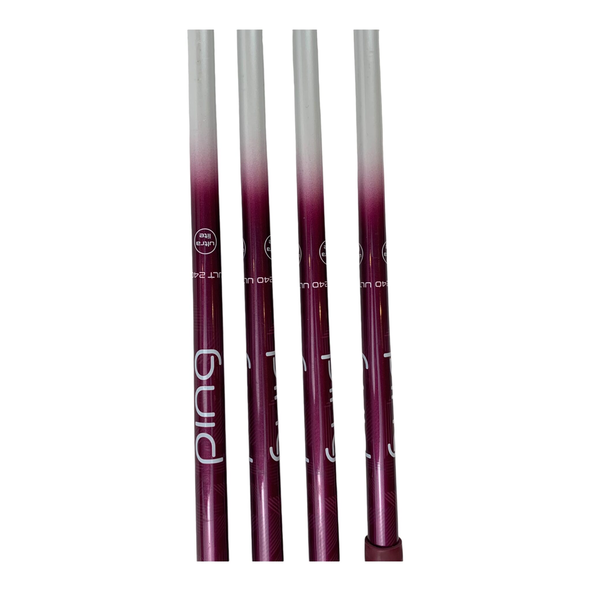Ping G Le2 iron set / Flex Ladies (UltraLight) / 7-PW / Graphite / Orange Lie Dot (2 Flat)