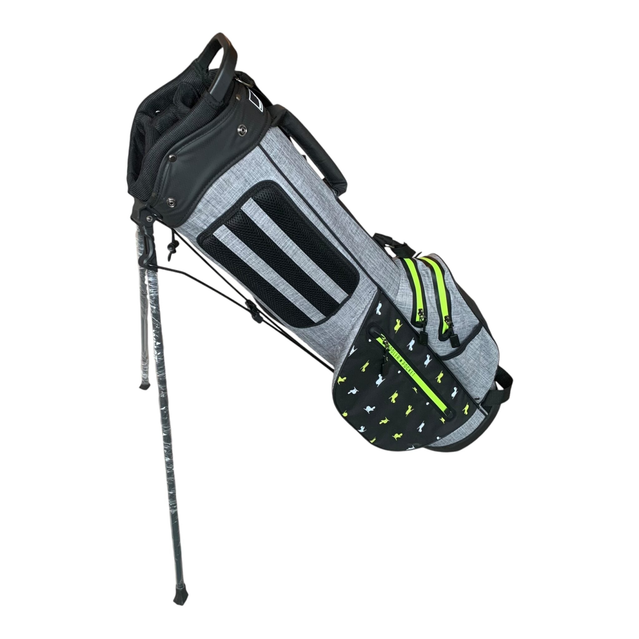 WhatBunkers Serengeti2 7" Standbag // Schwarz/Grau - 4 Fächer // Inkl. Regencover