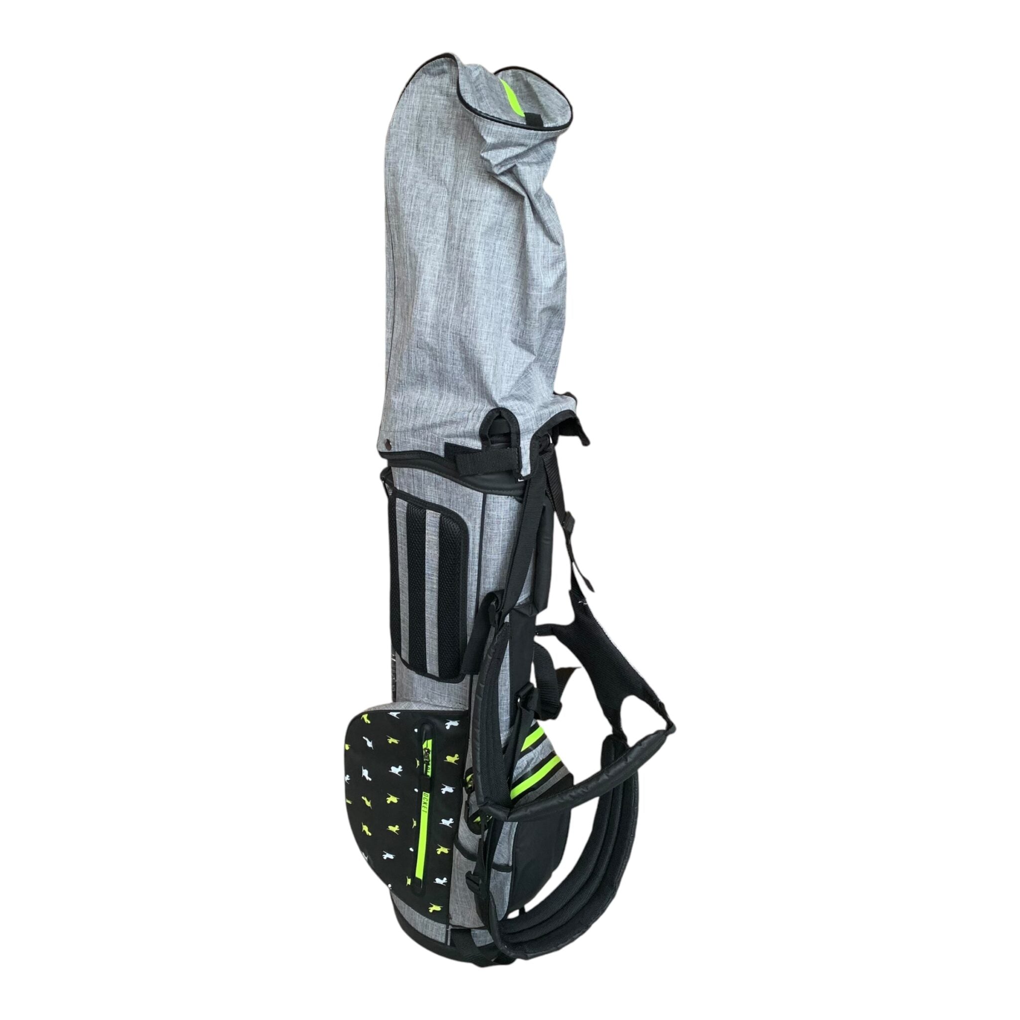 WhatBunkers Serengeti2 7" Standbag // Schwarz/Grau - 4 Fächer // Inkl. Regencover