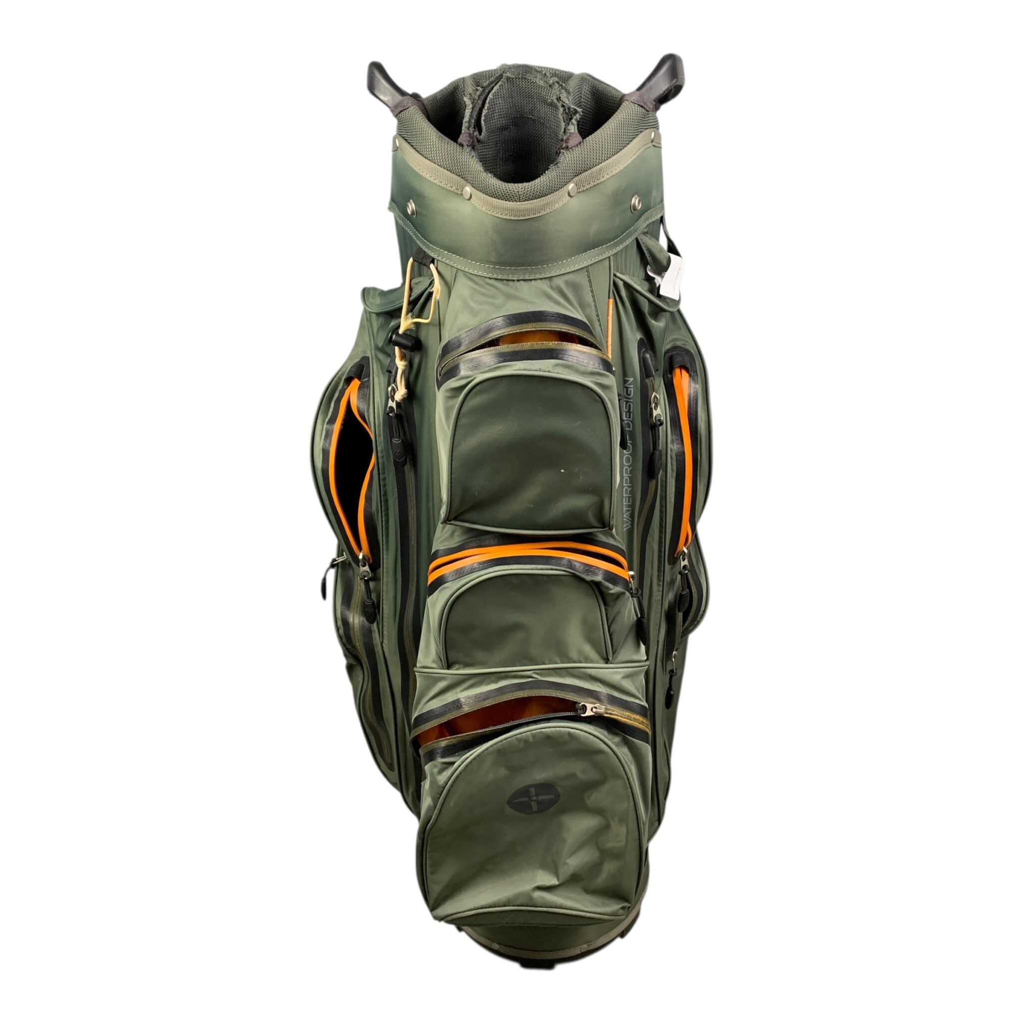 BigMax Aqua+ Cartbag / Green/Orange / 14 Compartments