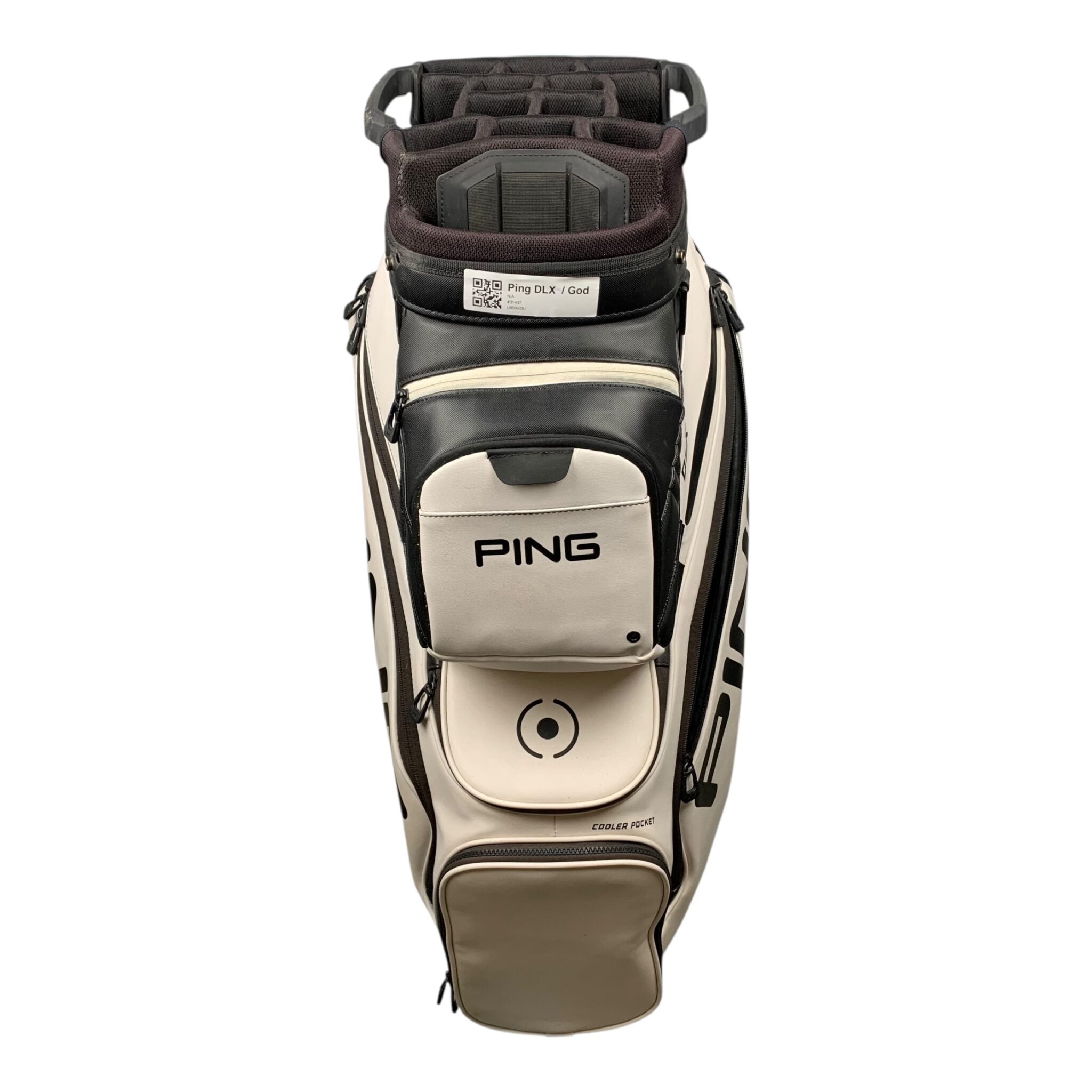 Ping DLX Cartbag / White/Black / 13-Rum