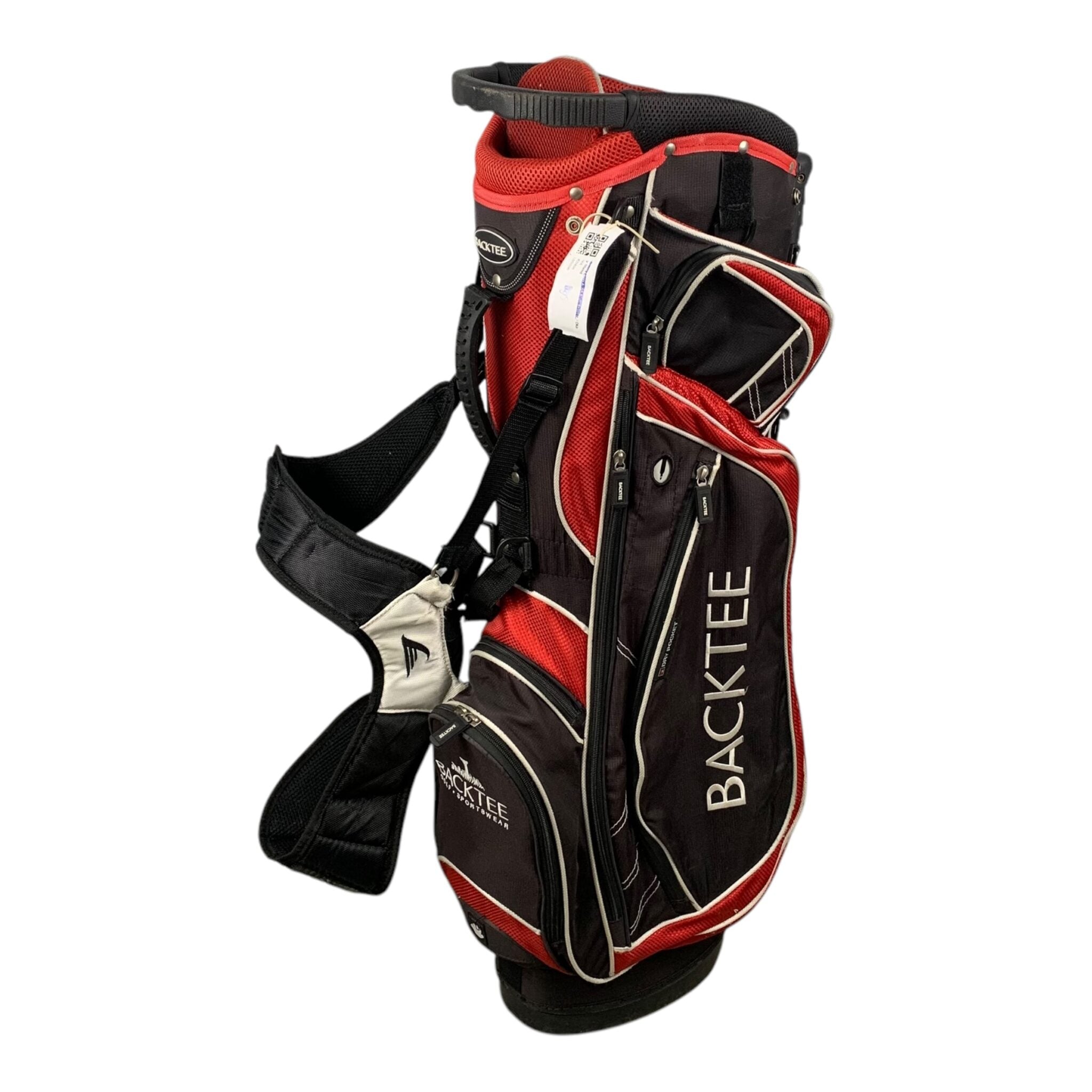 Backtee StandBag / Black/Red/ 6 Compartments