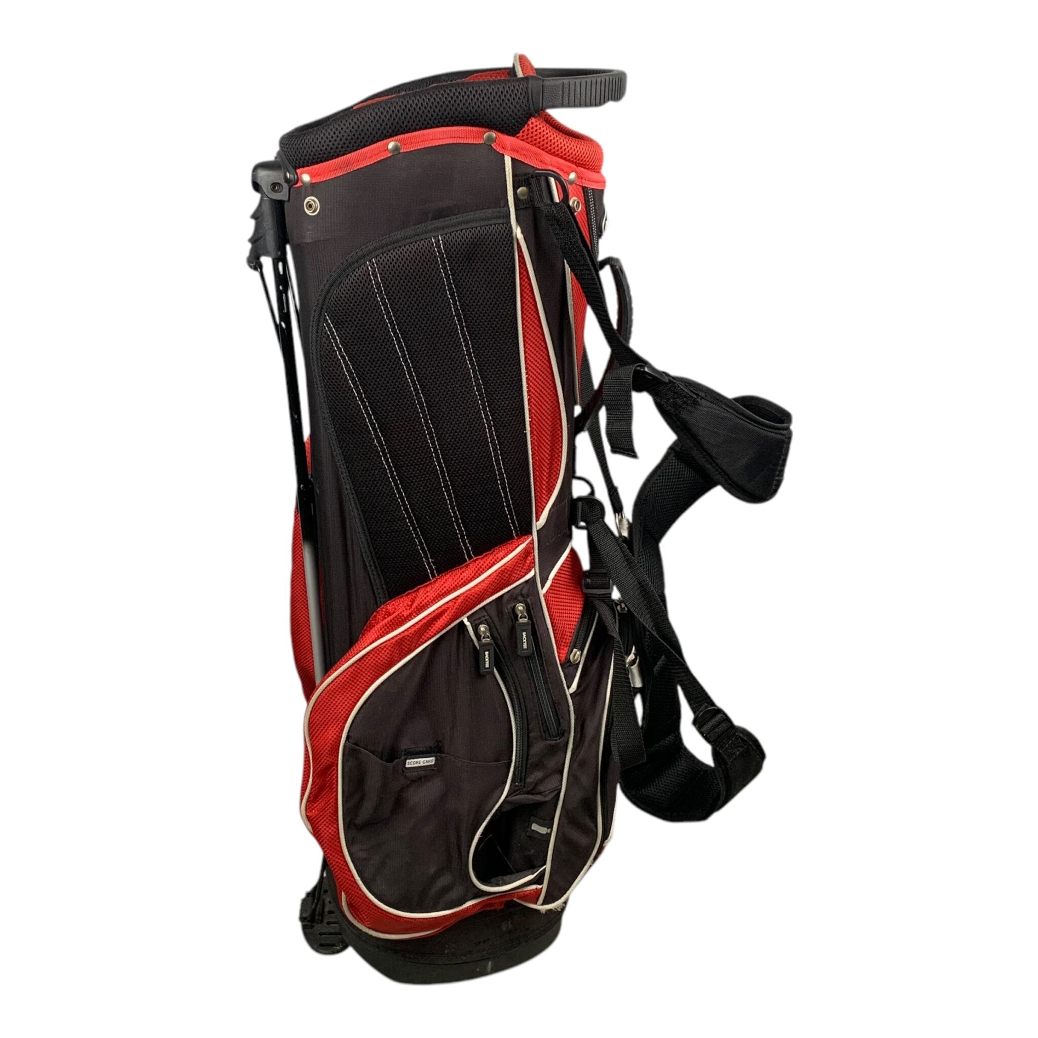 Backtee StandBag / Black/Red/ 6 Compartments