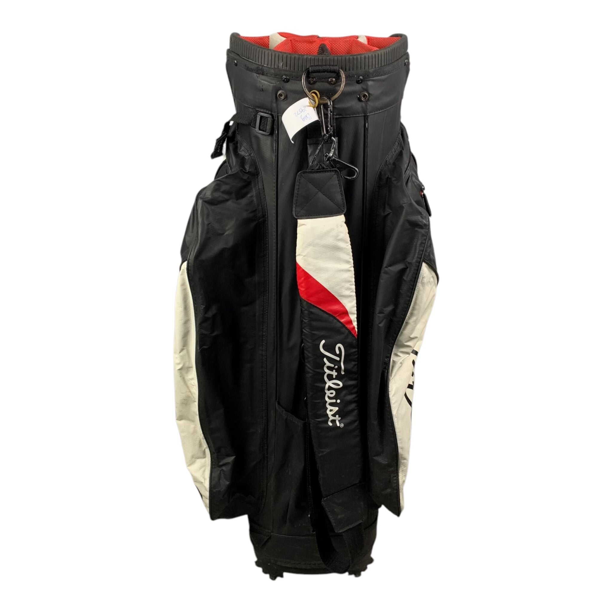 Titleist StaDry CartBag / Black/White/Red / 14 Compartments