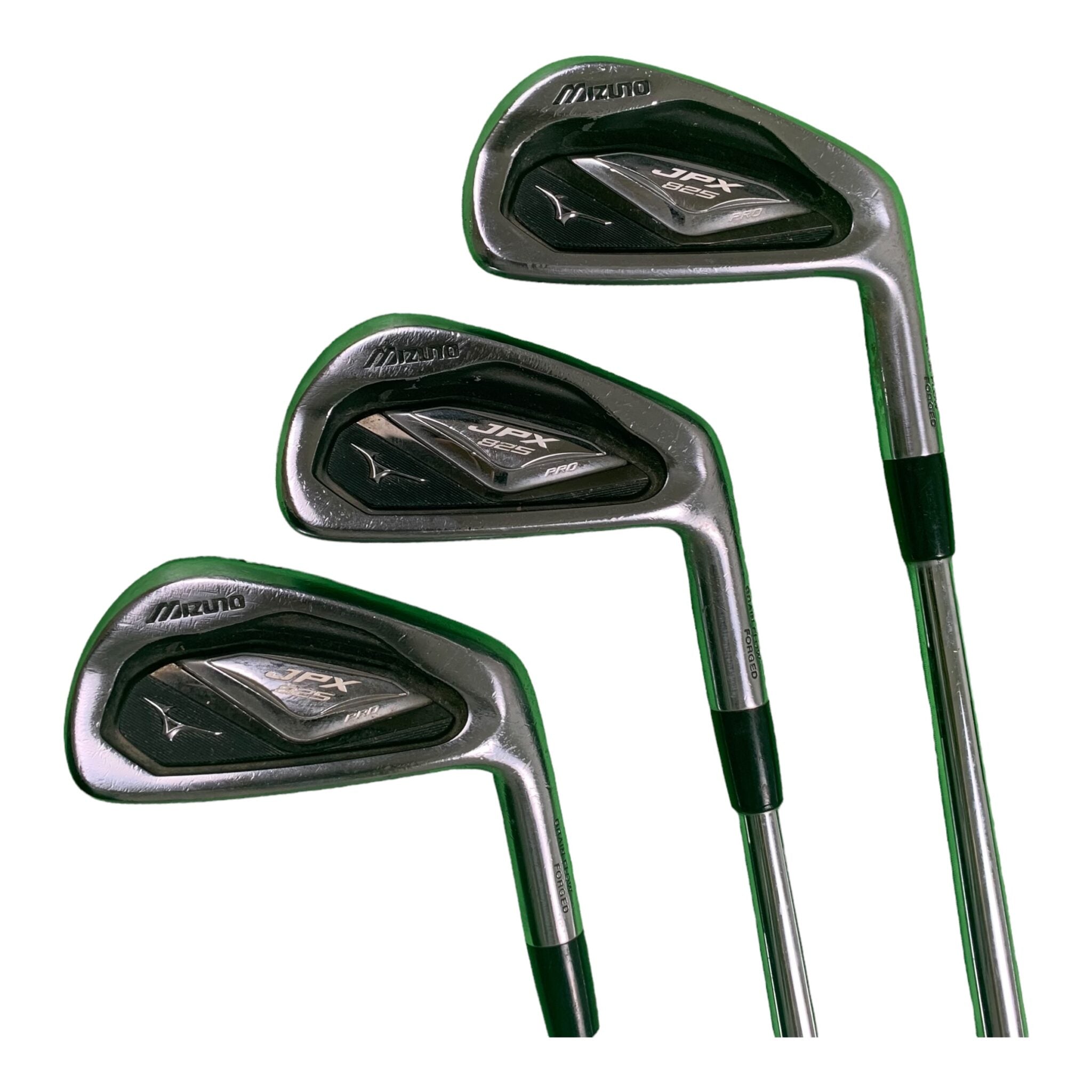 Mizuno JPX-825 Pro iron set / Flex stiff / 4-PW / Steel / Length +1" / Lamkin ST Hybrid Midsize grab