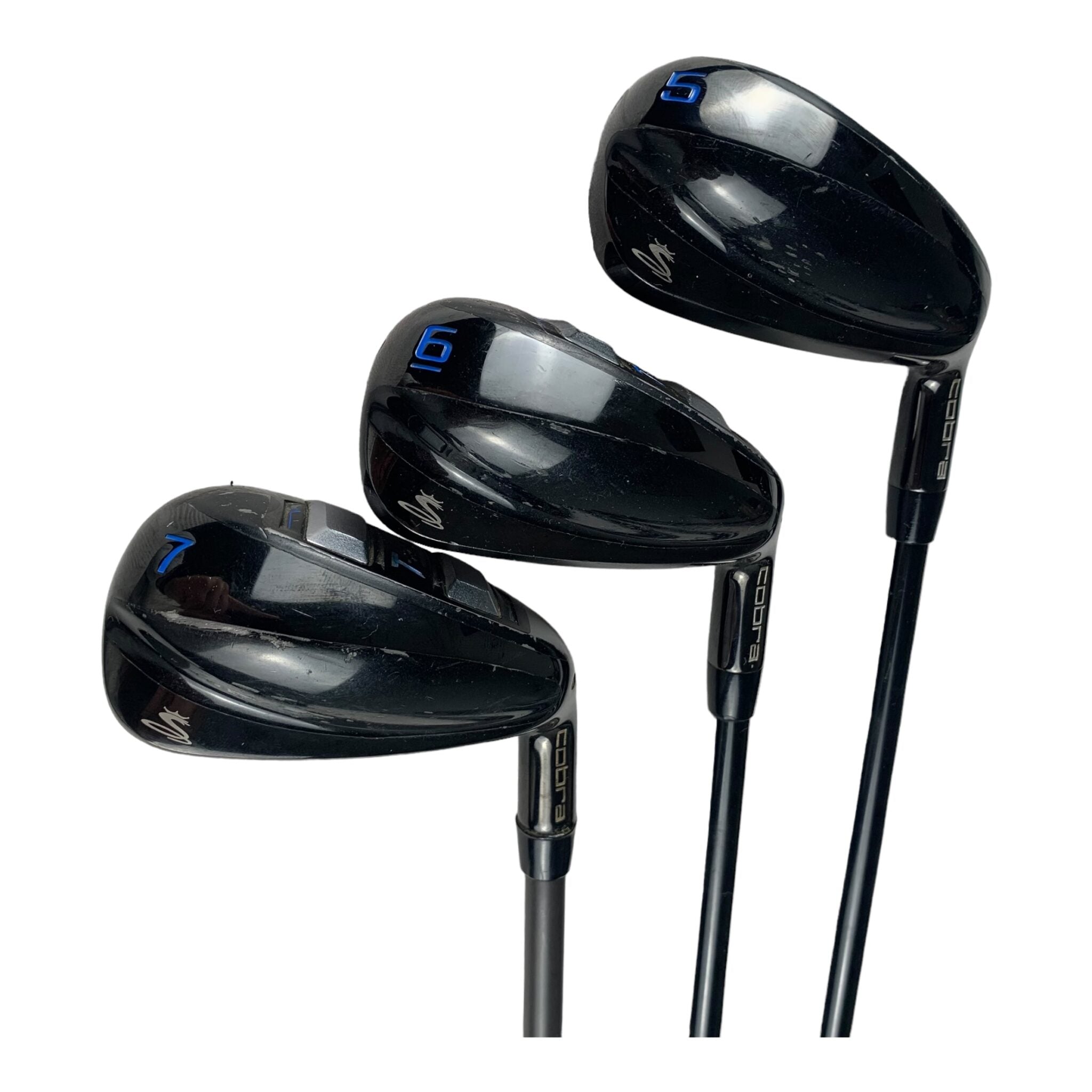 Cobra T Rail iron set / Flex A (Senior) / 4H+5-PW / Graphite / Length +0.25"
