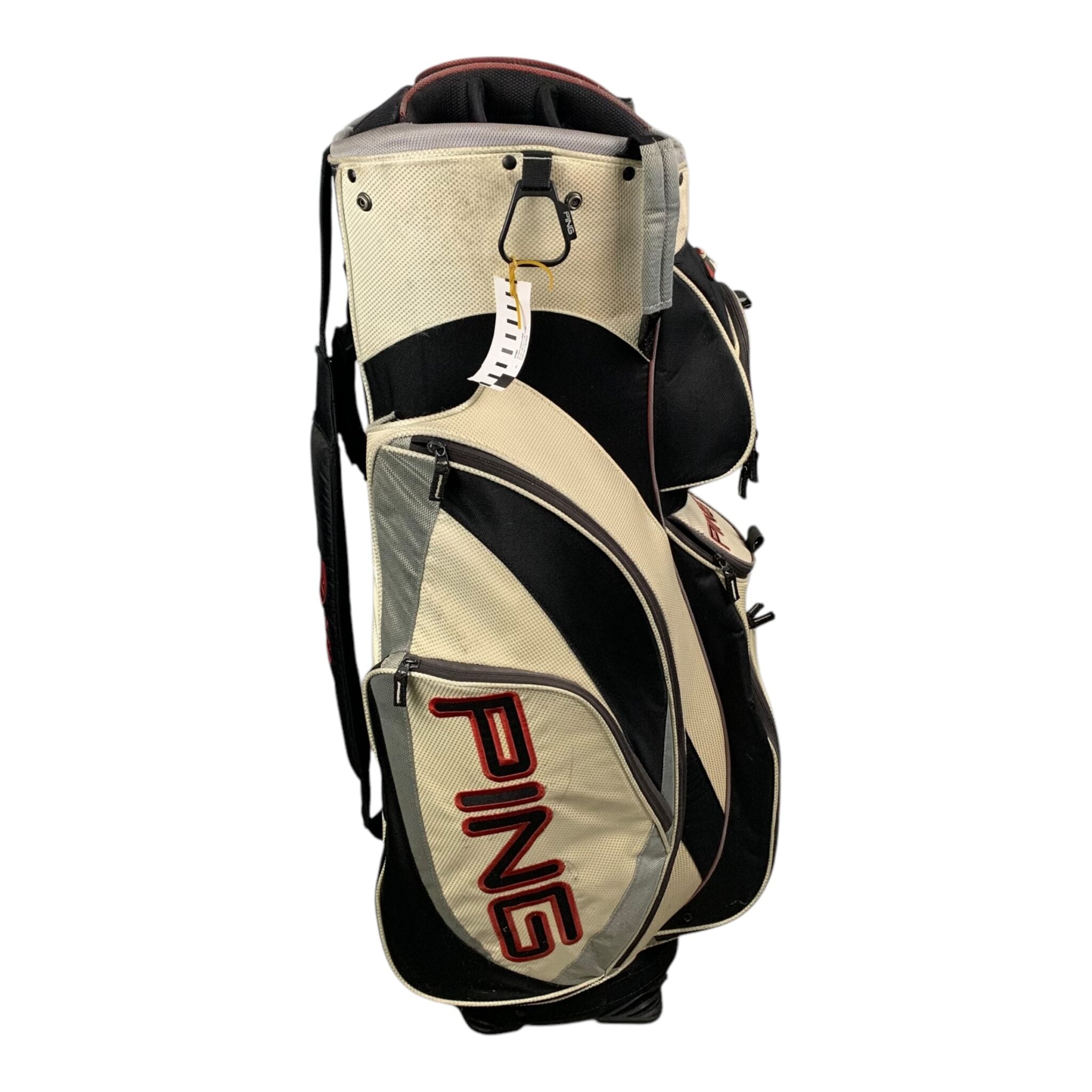 Ping Pioneer LC CartBag / White/Black / 14 Compartments