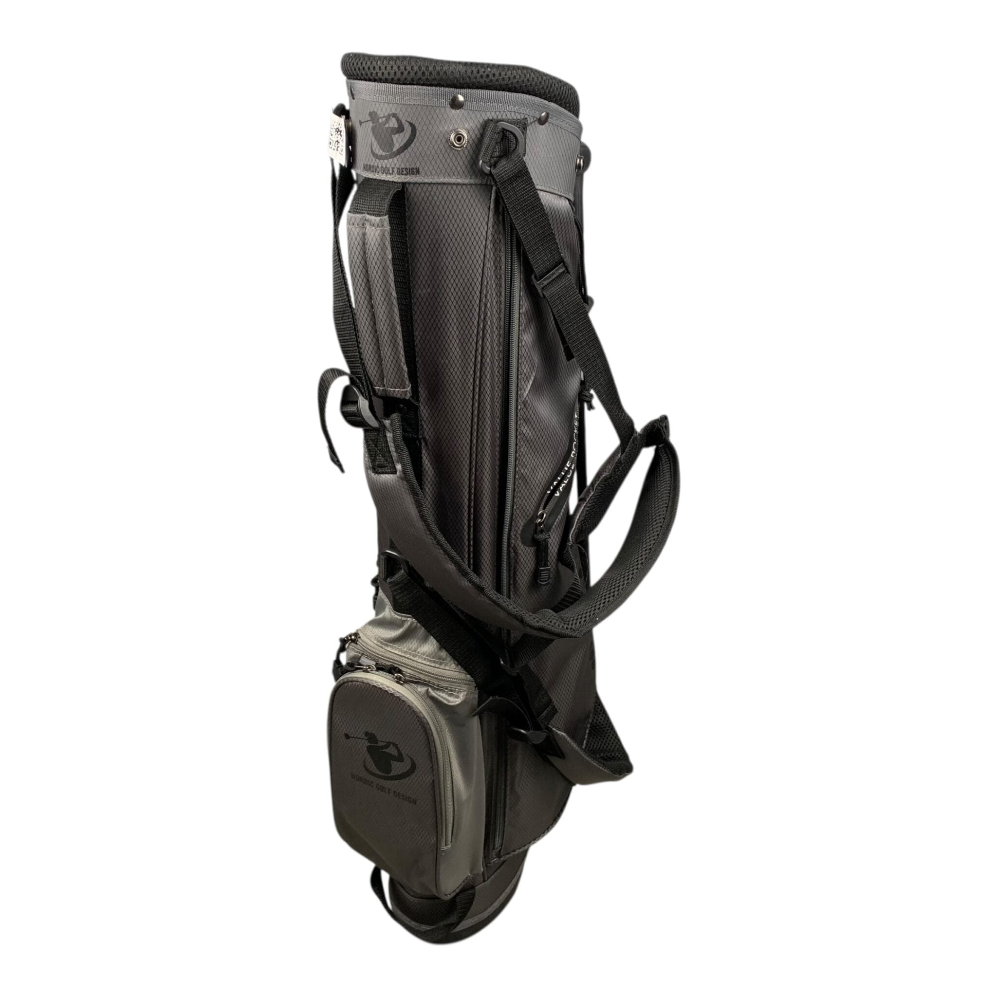 Nordic Golf Design Pencilbag / Grey/Black / 5 Compartments