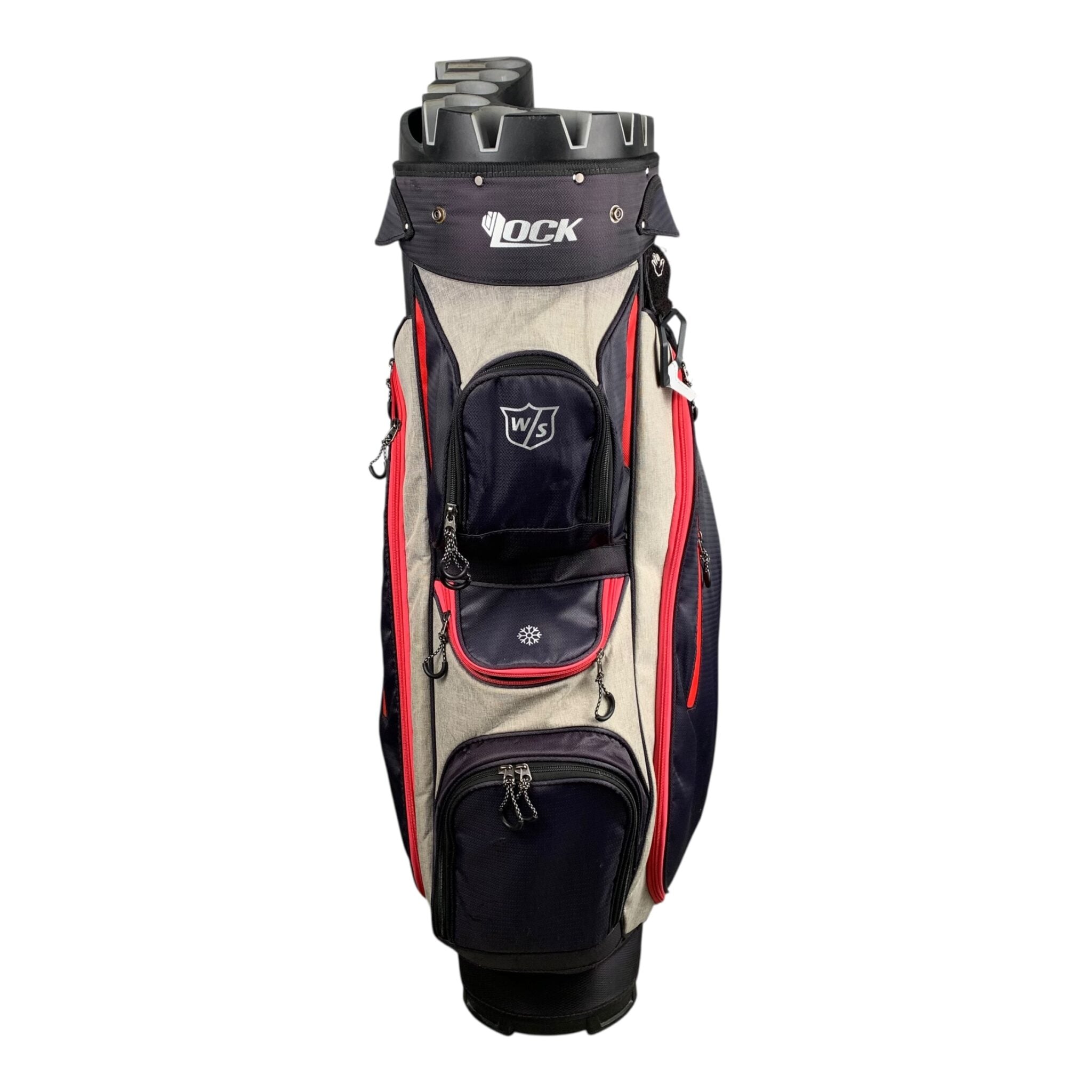 Wilson Staff Cartbag / Black/Pink / 14-Room