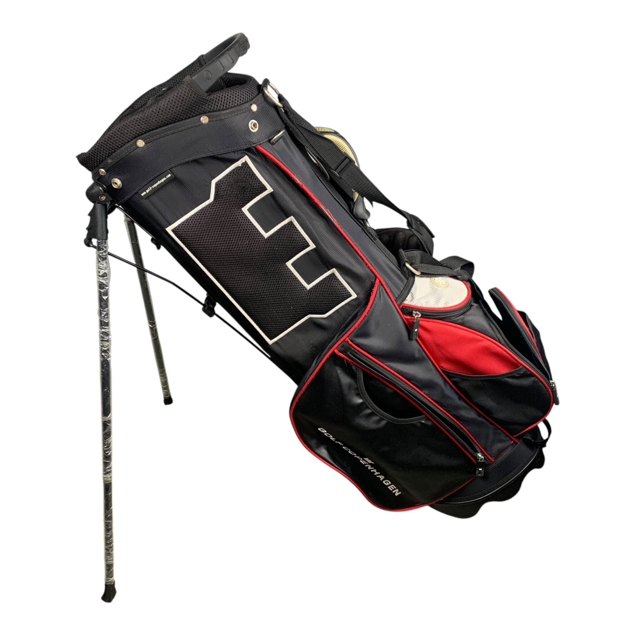 Borsa Stand Golf Copenhagen / Nero/Rosso / 6-Way