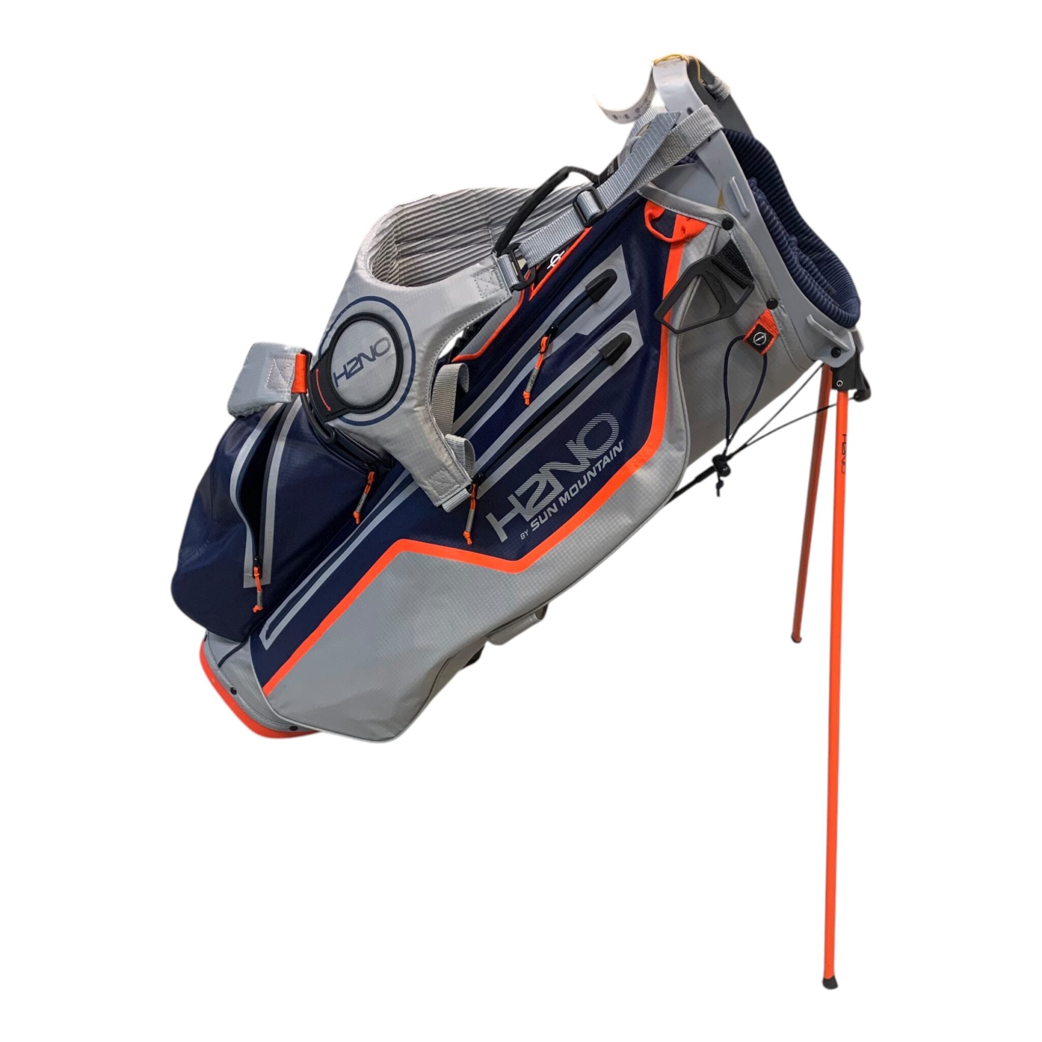 Sun Mountain H2NO Standbag / Navy/Grey/Orange / 14 Compartments