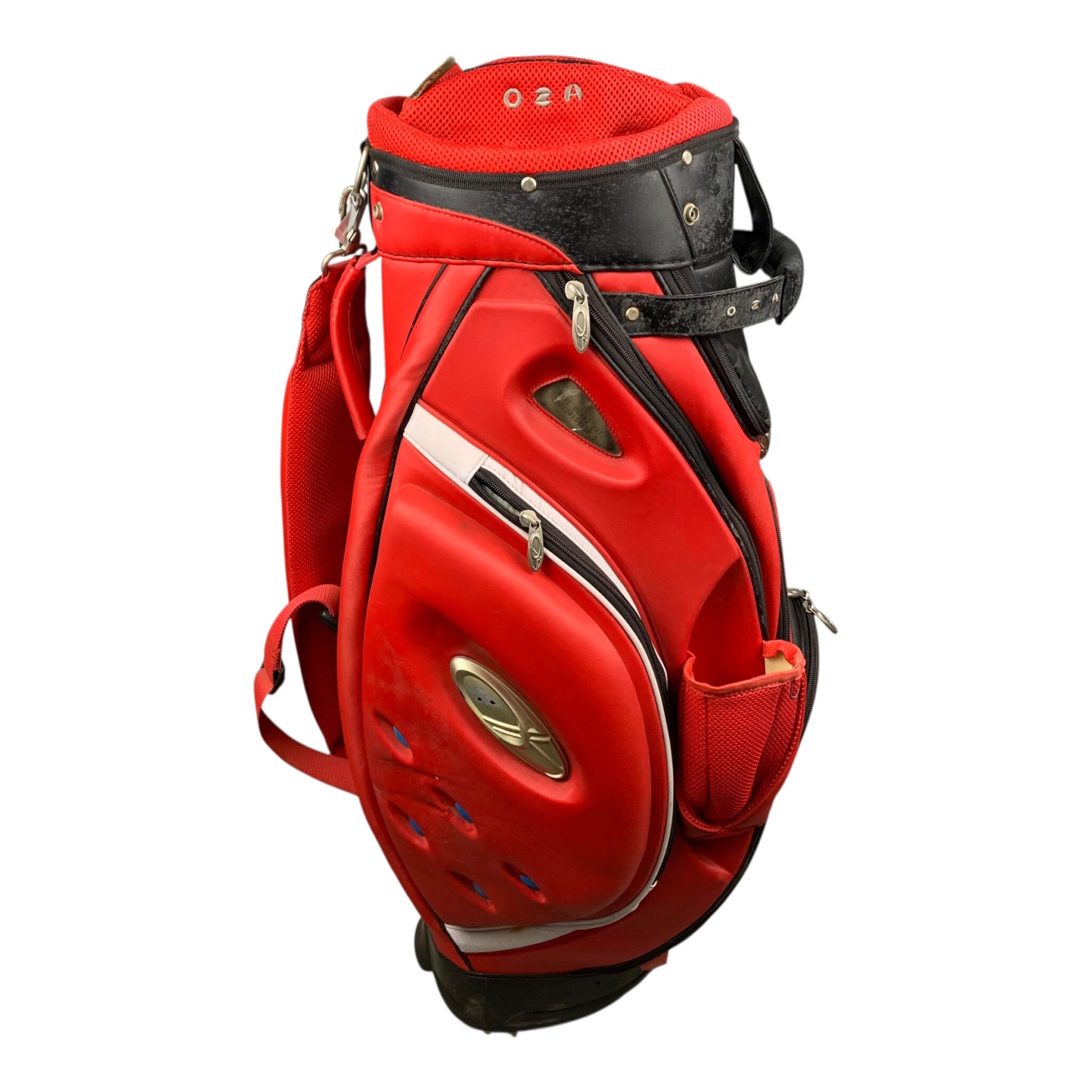 Oza Golf Cartbag / Red / 14 Compartments