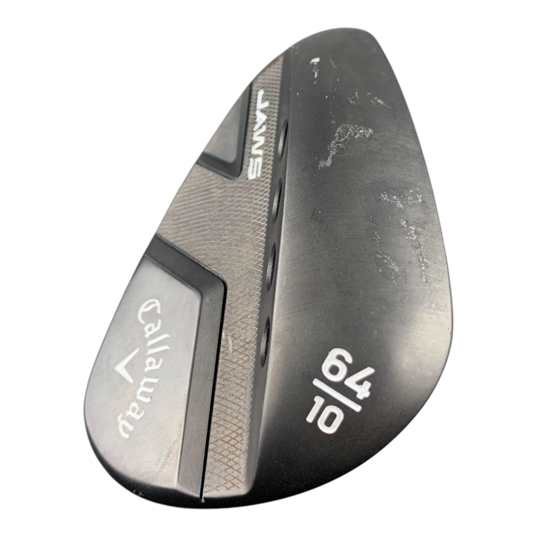 Left Callaway Jaws Full-Toe Black Wedge / Graphite / #64/10