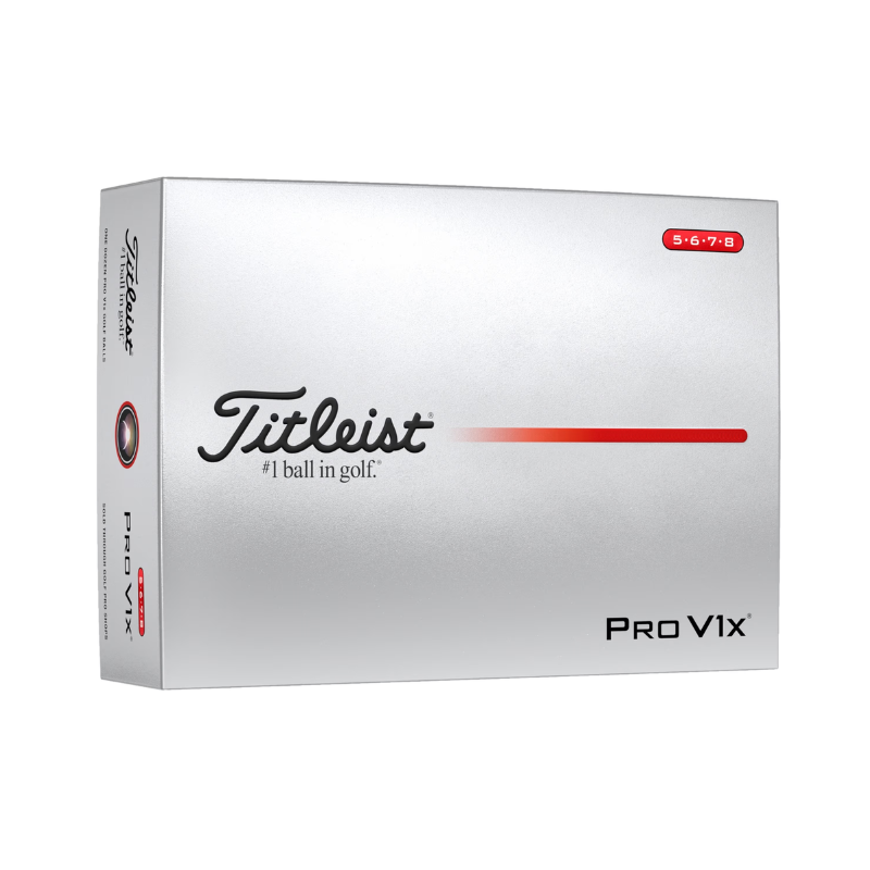 Titleist ProV1x High Numbers Golf Balls / 1 Dozen 