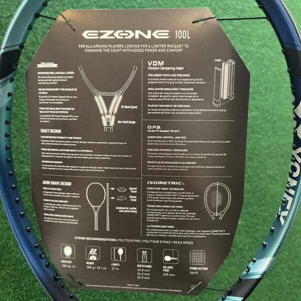 Yonex Vcore 100L 285G Tennis Ketcher NY Uden opstrengning